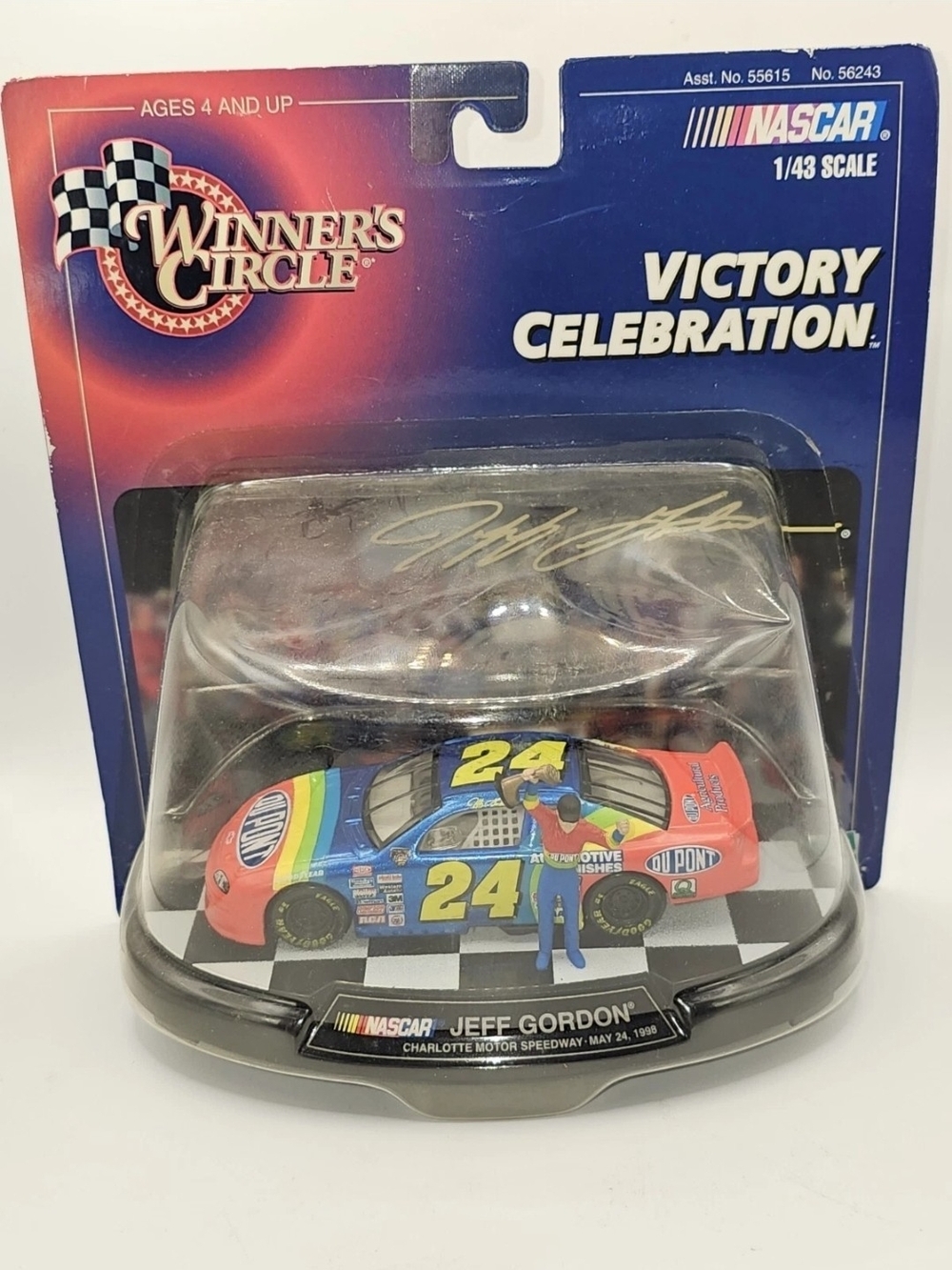 New! Winners Circle NASCAR Jeff Gordon Victory Celebration  1:43 Charlotte